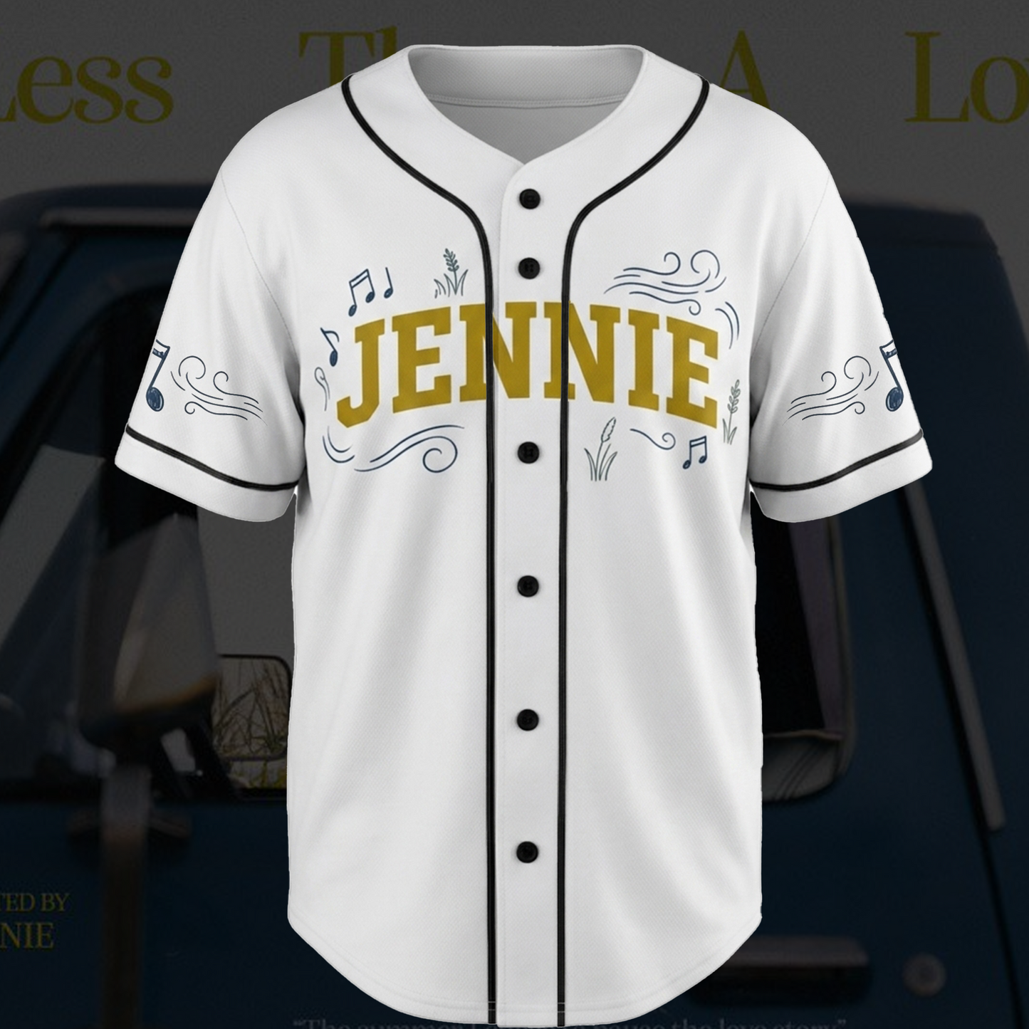 Blackpink Jennie Less Than A Lover Single Baseball Jersey Cute Doodle Outfit Gift For Fans
