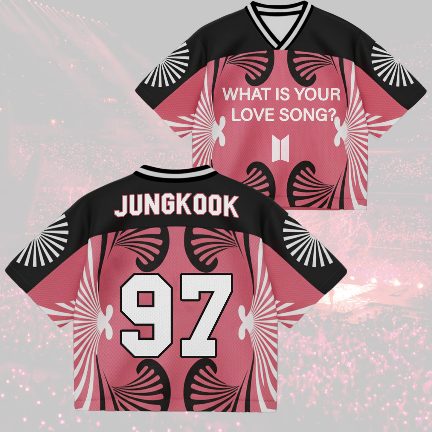BTS Fan Your Love Song World Tour Mixed Mesh Jersey Gifts