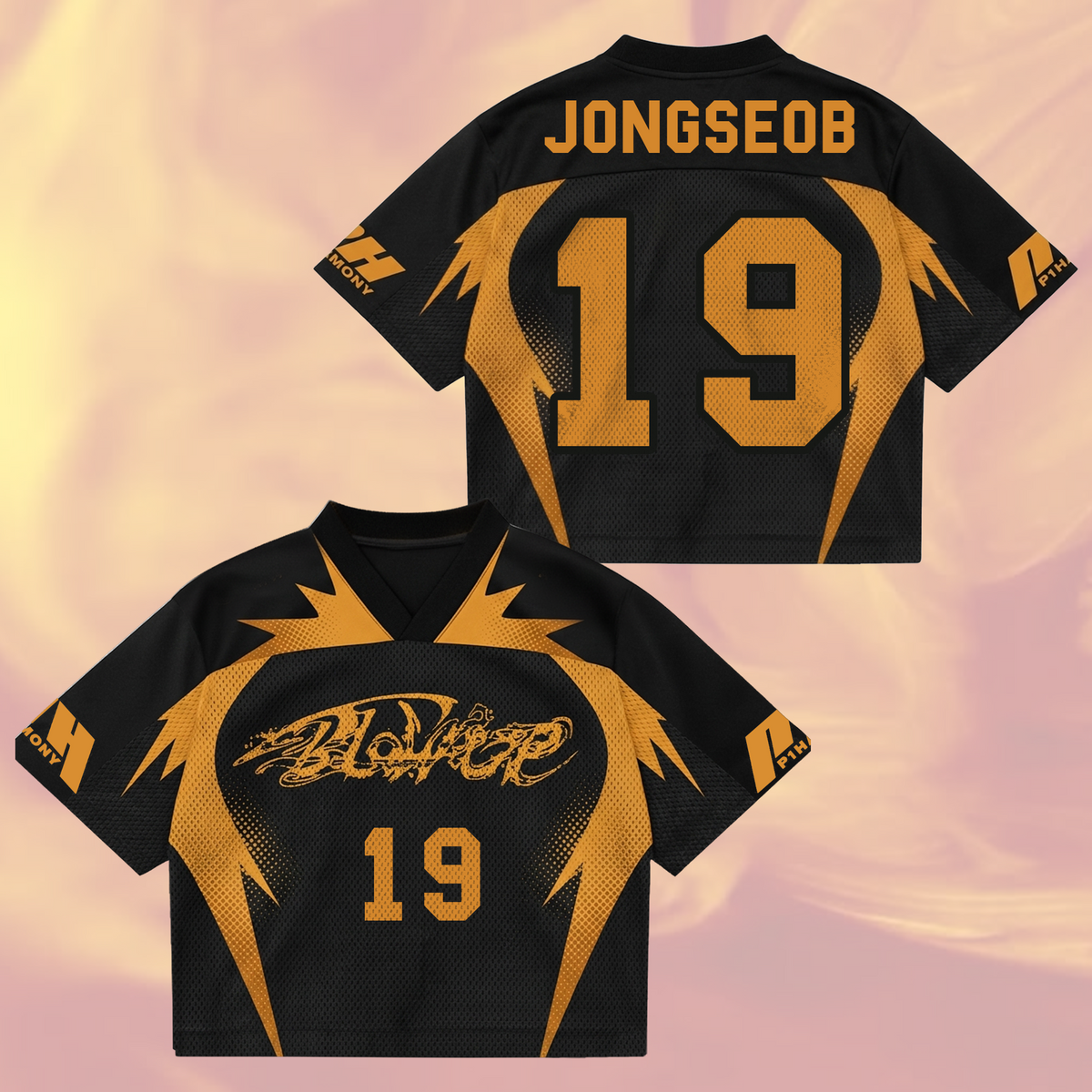 Flame P1harmony Blow Up Mixed Mesh Jersey Gift For Fans