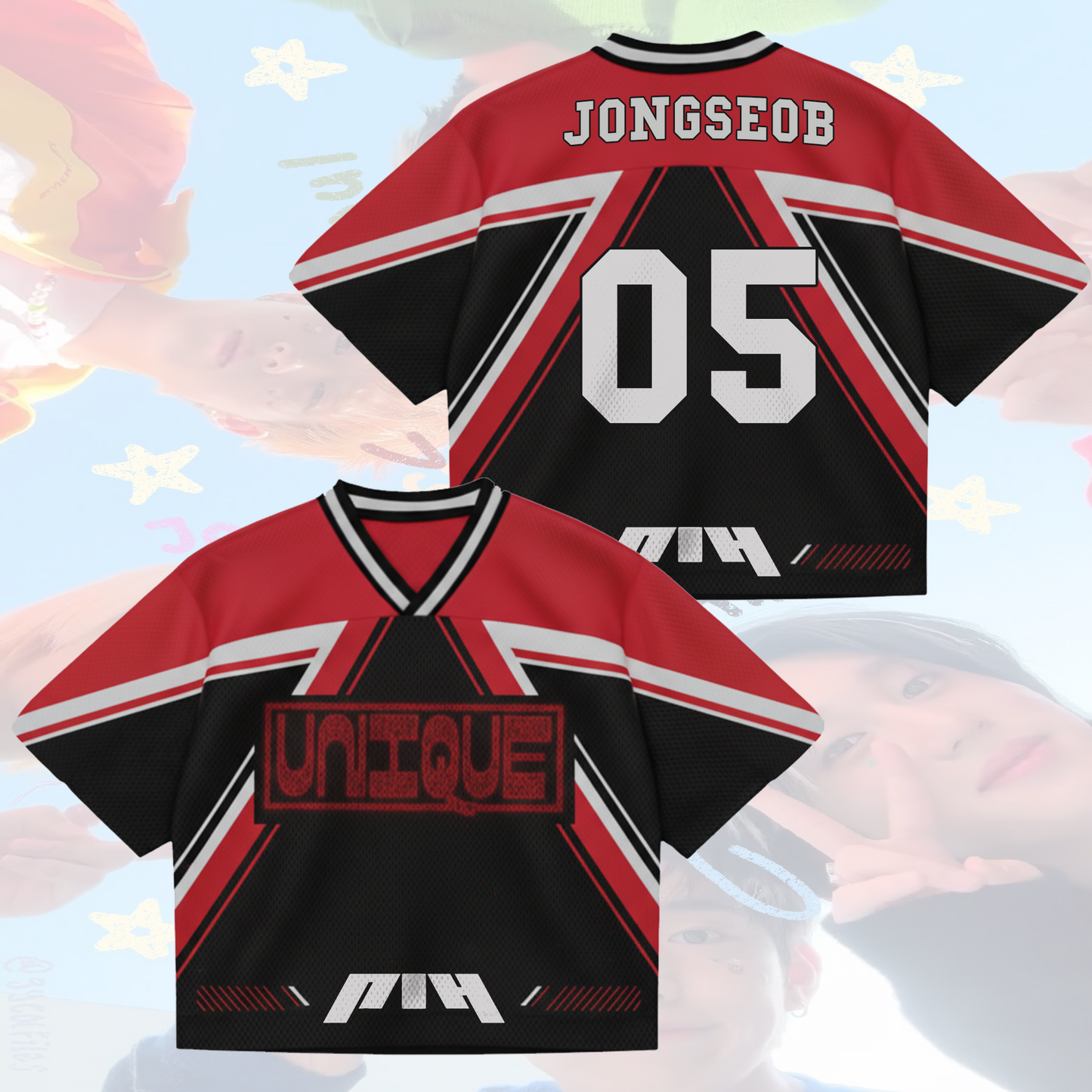 P1Harmony Hero Squad Unique Album Mixed Mesh Jersey Gifts For Fans