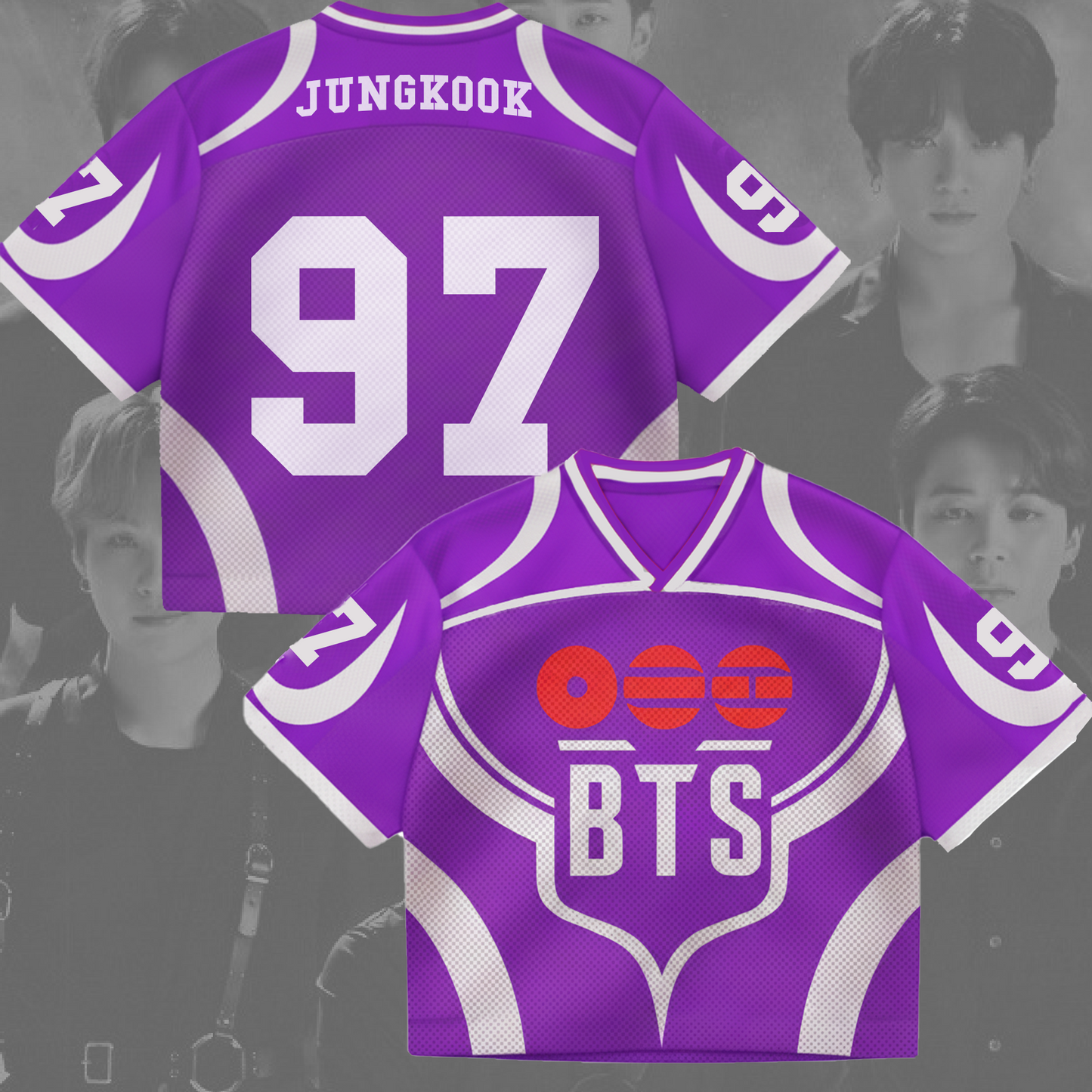 Purple World Tour 2026 BTS Mixed Mesh Jersey Gift For Lovers