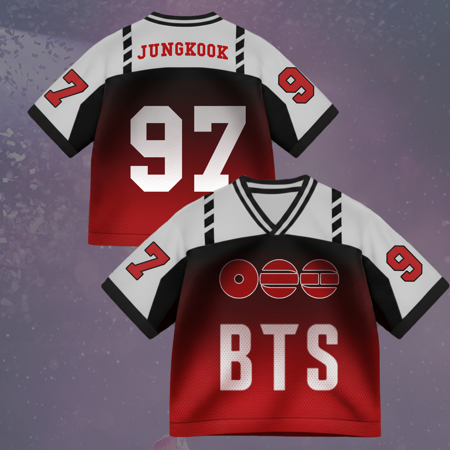 Hot Spring Album BTS Bulletproof Mixed Mesh Jersey Gift For Army