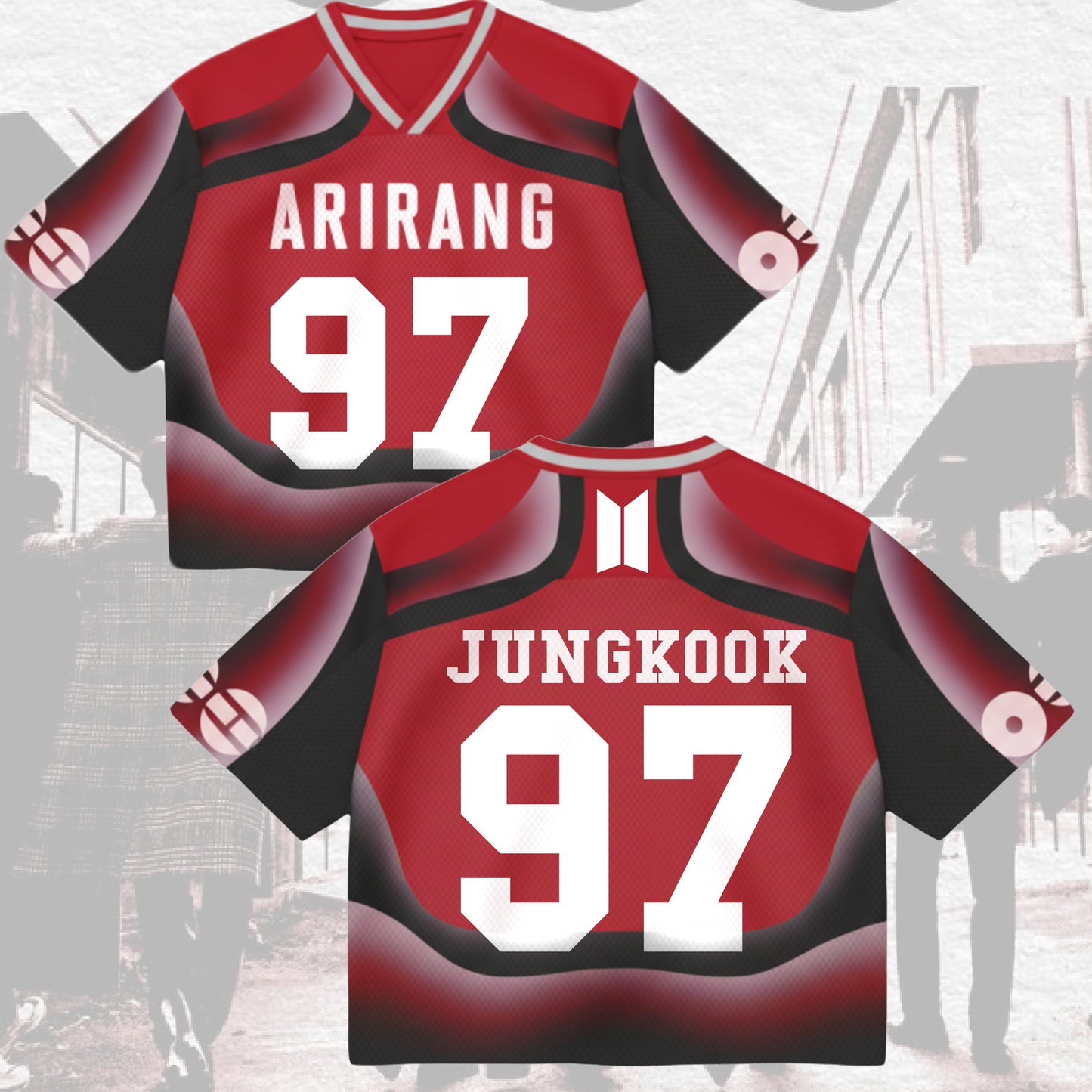 Heartfelt BTS 2026 World Tour Mixed Mesh Jersey Gifts