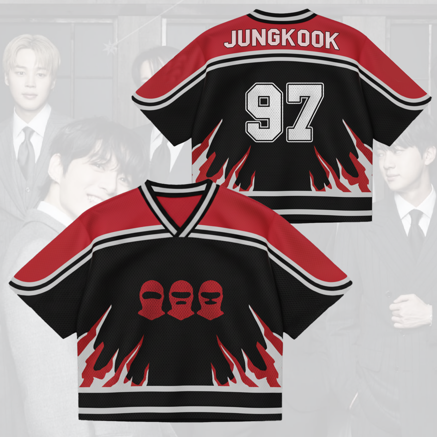 The Outlaw Wings BTS Mixed Mesh Jersey Gift For Fans