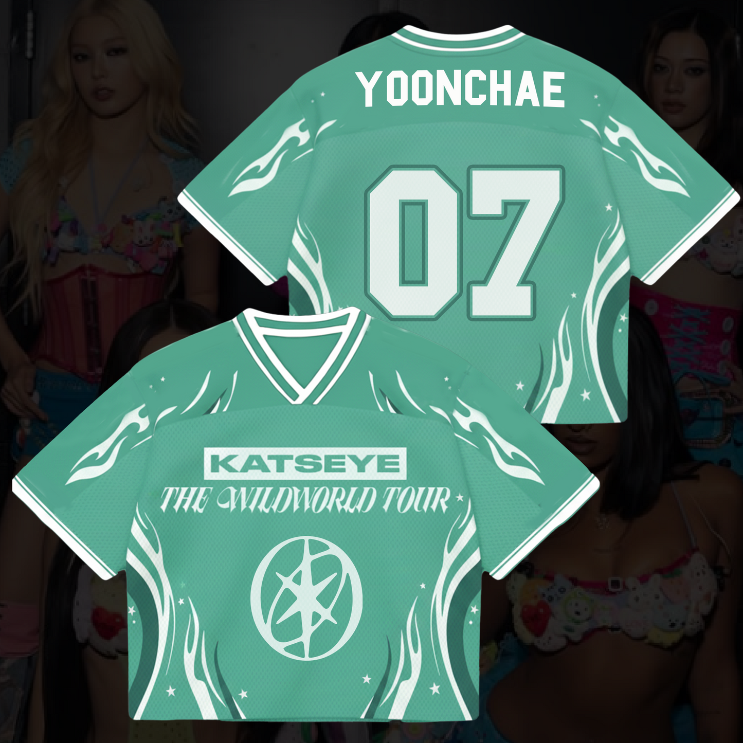 The WildWorld Tour Wild Katseye Album Mesh Jersey Fan Edition