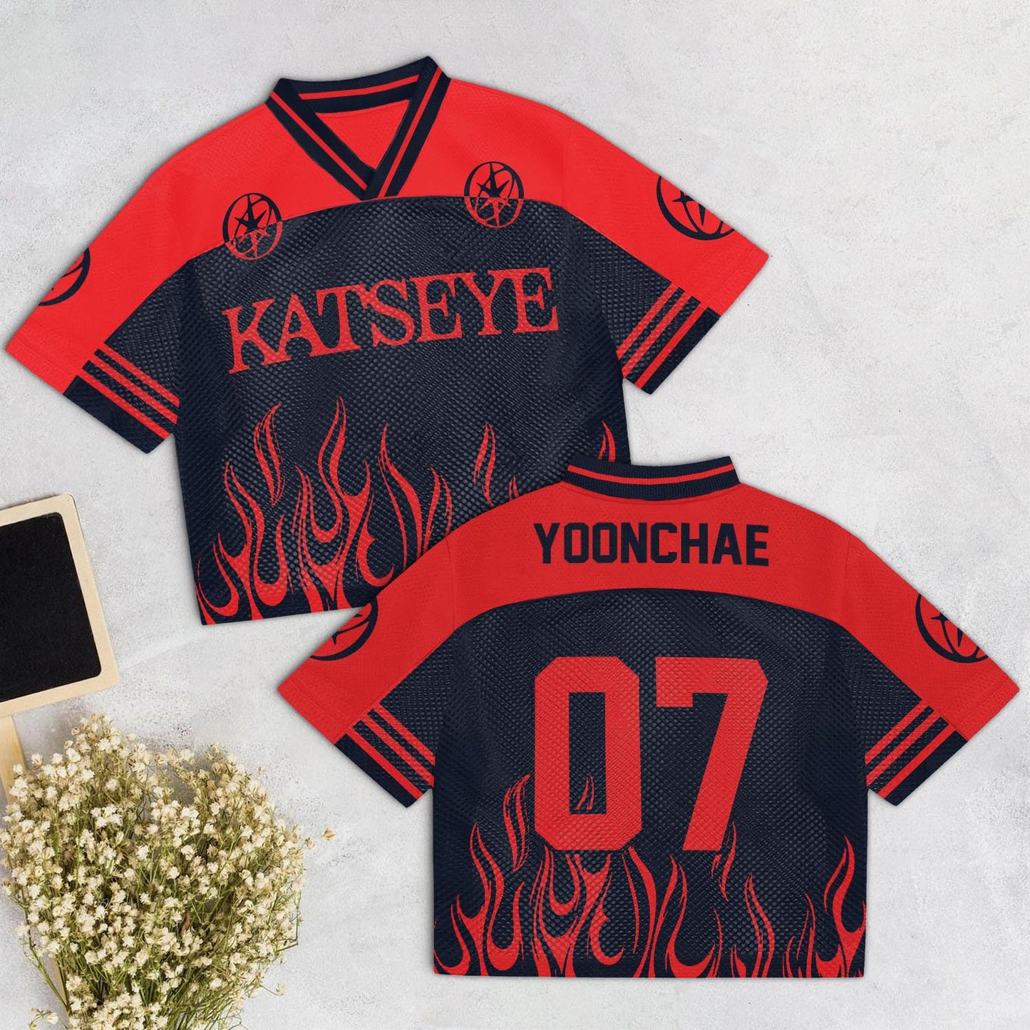 KATSEYE : The Beautiful Chaos Tour Mixed Mesh Jersey Ver 2