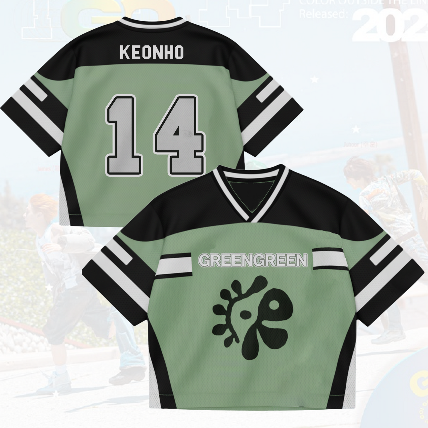 Cortis AlbumGREENGREEN Mixed Mesh Jersey