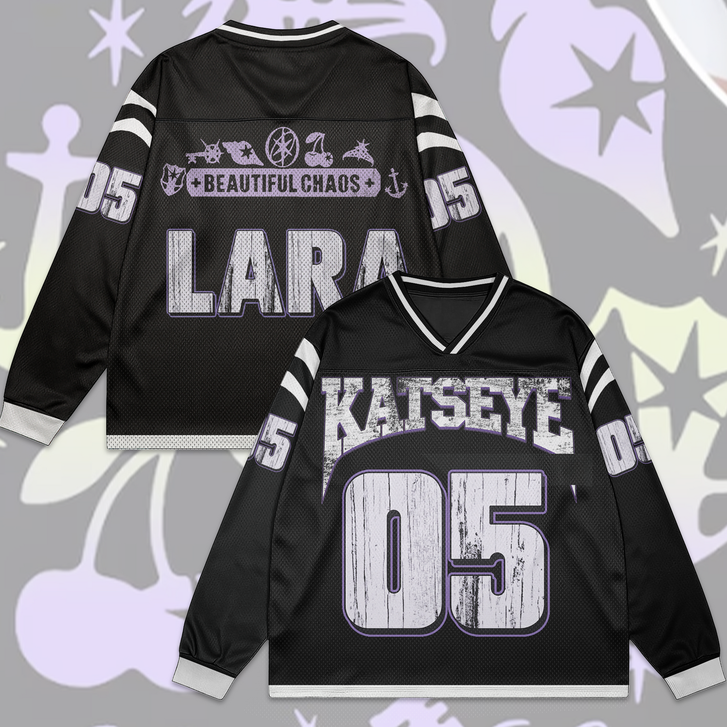 WAVESTEEᵀᴹ Katseye Mesh Splicing Long Sleeved Special Version