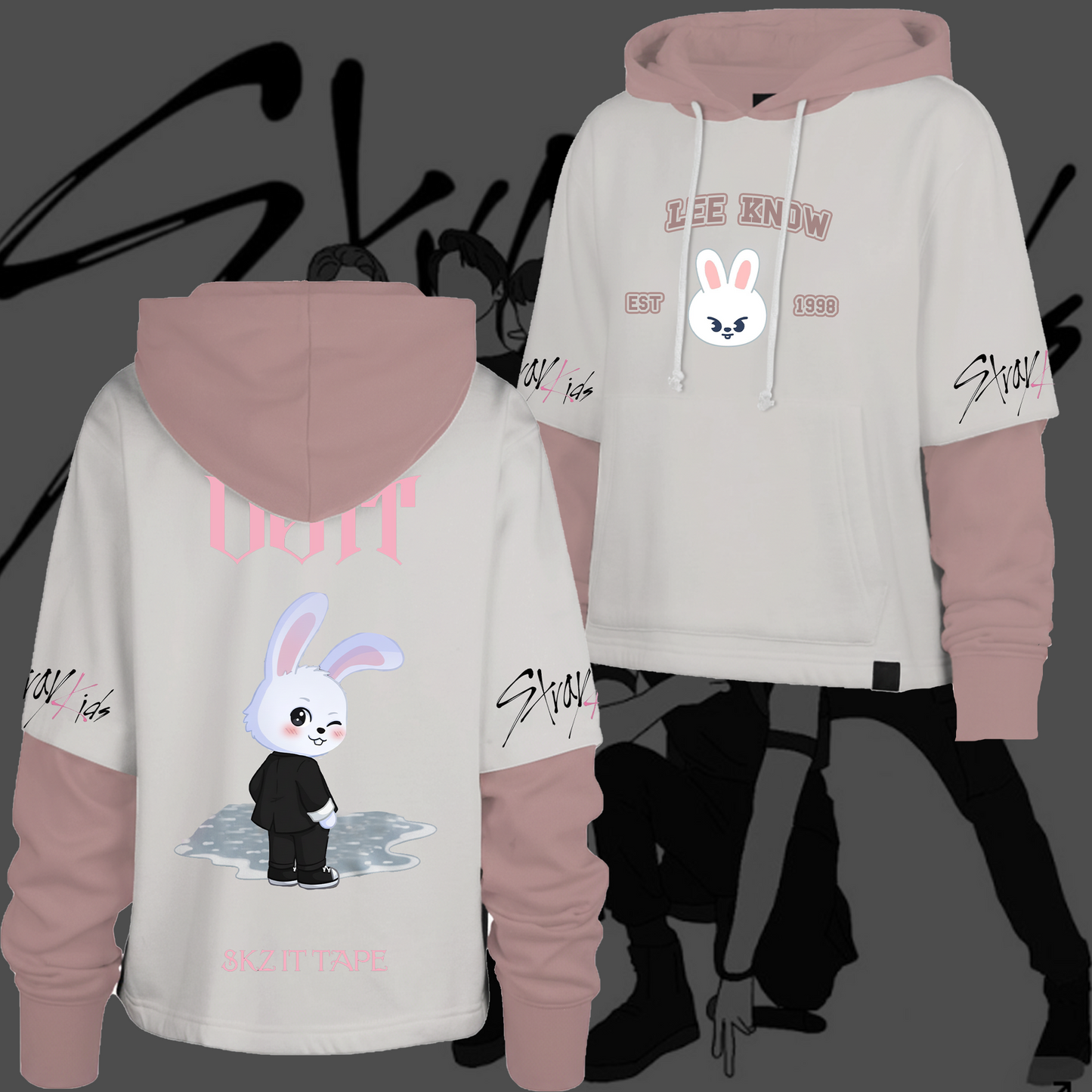 WAVESTEEᵀᴹ SKZ Stray Kid 2026 Season’s Greetings DO IT Shortstop Hoodie