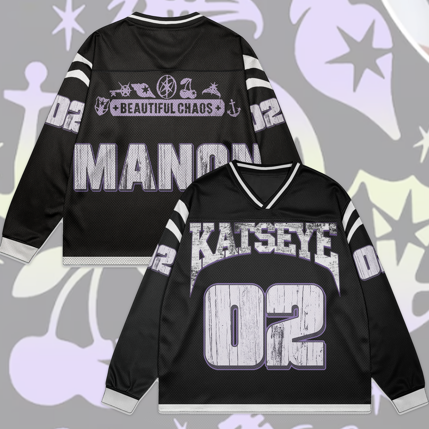 WAVESTEEᵀᴹ Katseye Mesh Splicing Long Sleeved Special Version