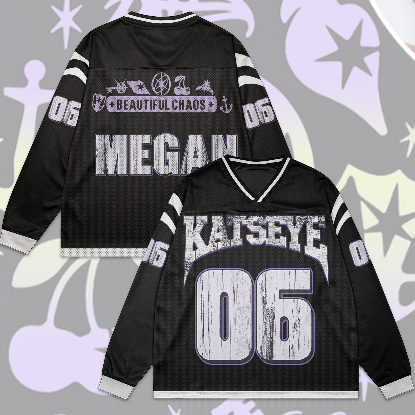 WAVESTEEᵀᴹ Katseye Mesh Splicing Long Sleeved Special Version