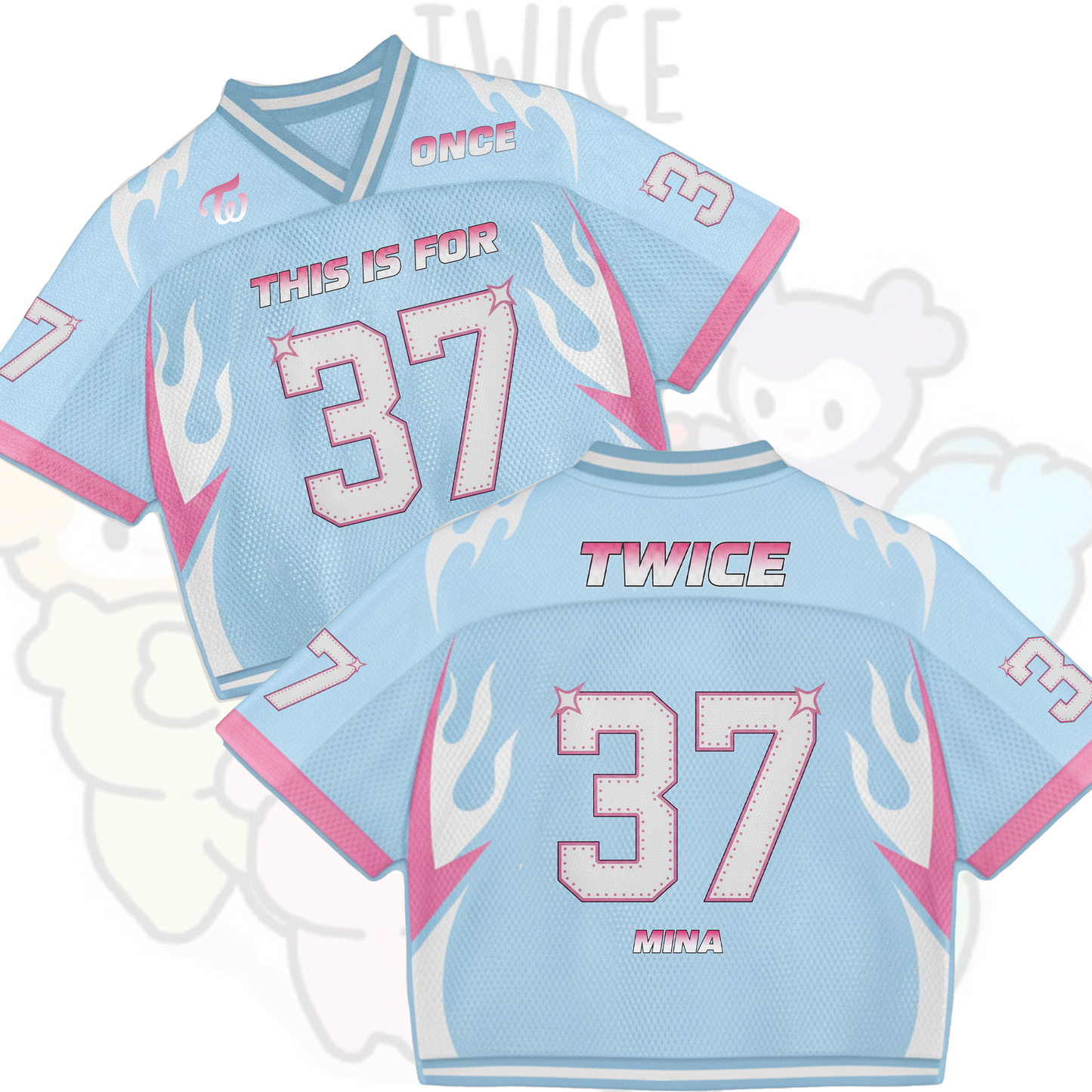 WAVESTEEᵀᴹ Twice Uniform This Is For Tour 2 Mixed Mesh Jersey