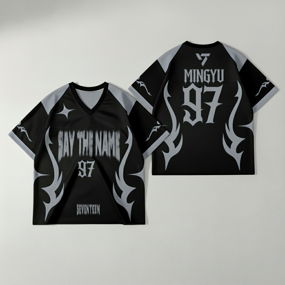 WAVESTEEᵀᴹ Say The Name Seventeen Mesh Football Jersey