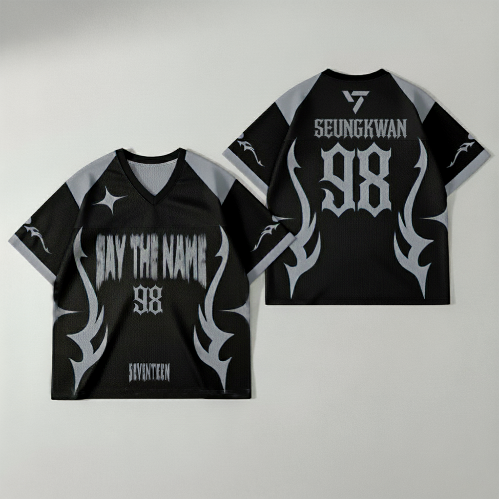 WAVESTEEᵀᴹ Say The Name Seventeen Mesh Football Jersey