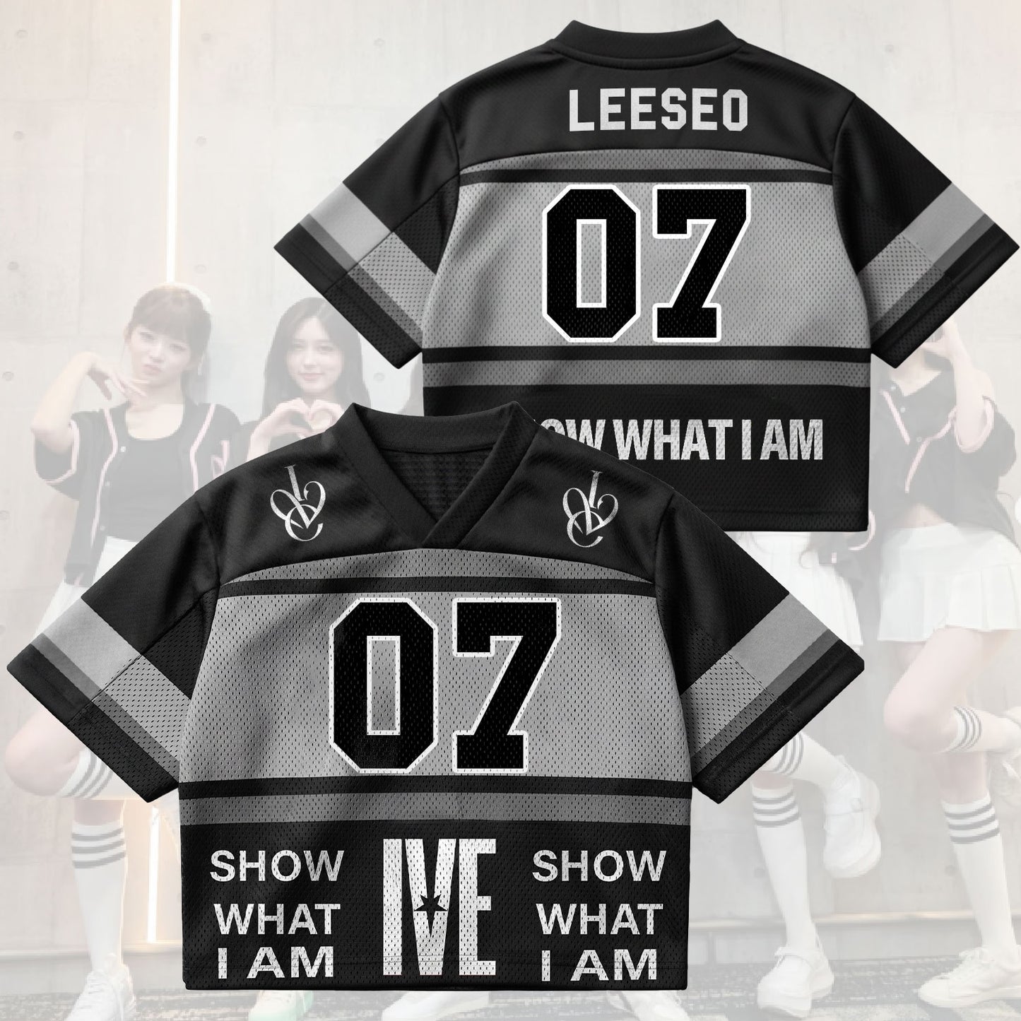 Black Hole IVE Show What I Am World Tour Mixed Mesh Jersey Fan Edition