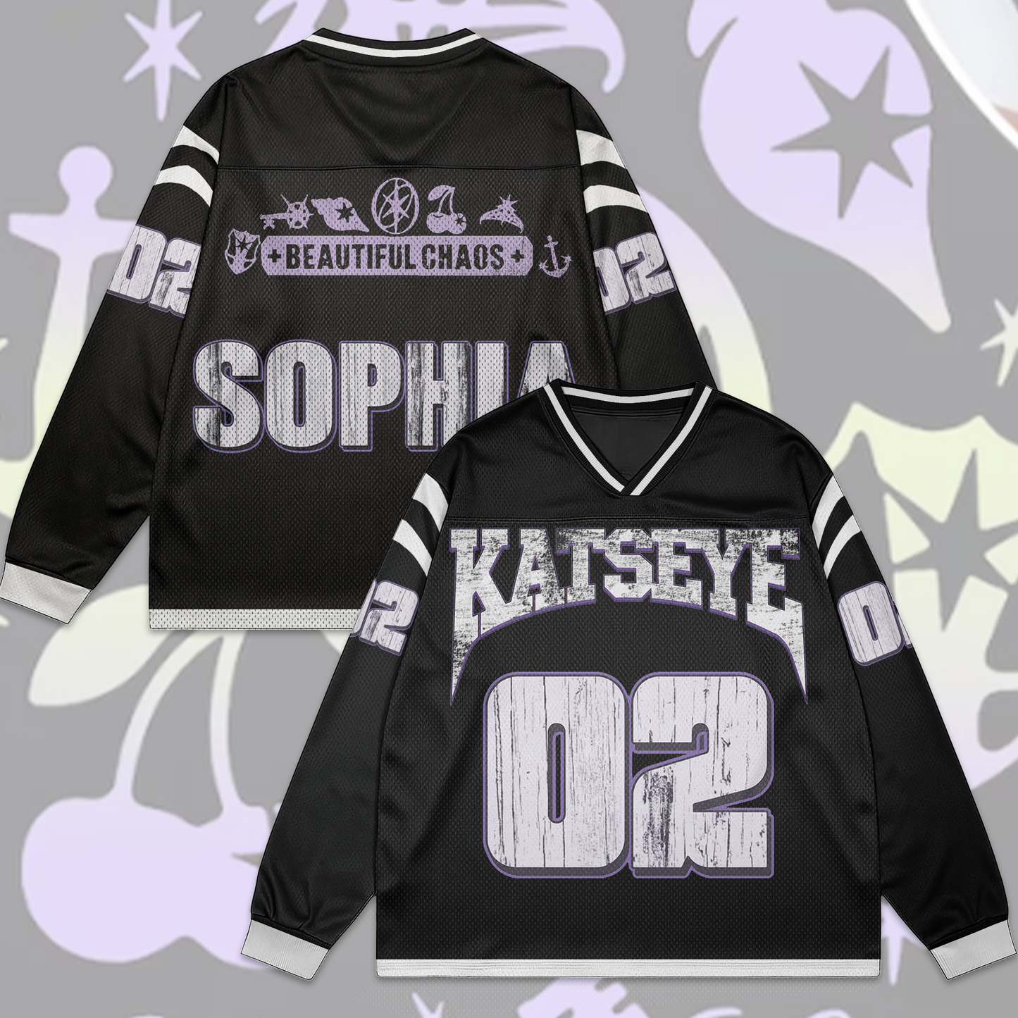 WAVESTEEᵀᴹ Katseye Mesh Splicing Long Sleeved Special Version