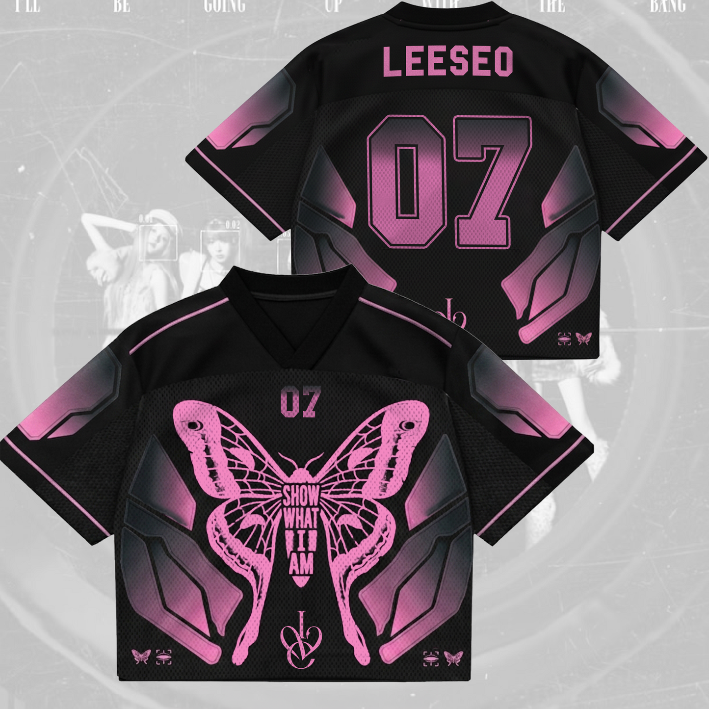 Butterfly Show What I Am IVE World Tour Mixed Mesh Jersey Fan