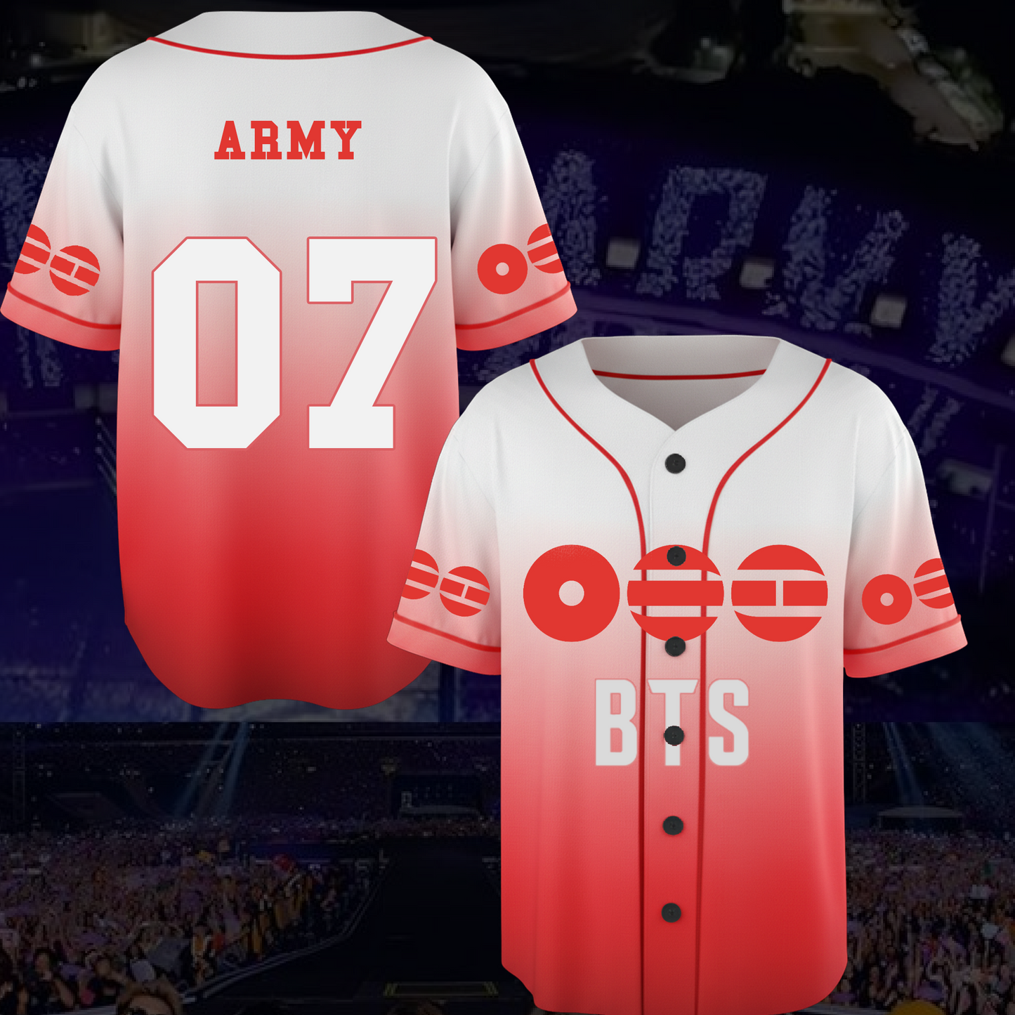 BTS New Album 2026 World Tour Baseball Jersey Gift For Army
