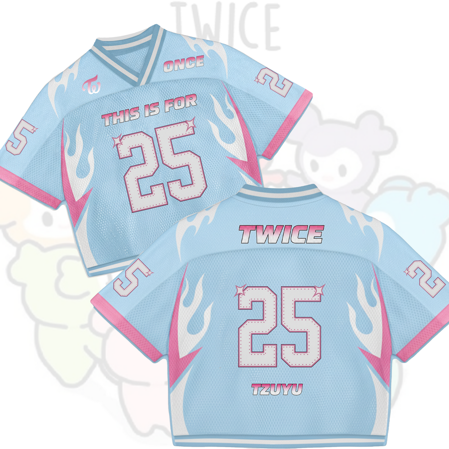 WAVESTEEᵀᴹ Twice Uniform This Is For Tour 2 Mixed Mesh Jersey