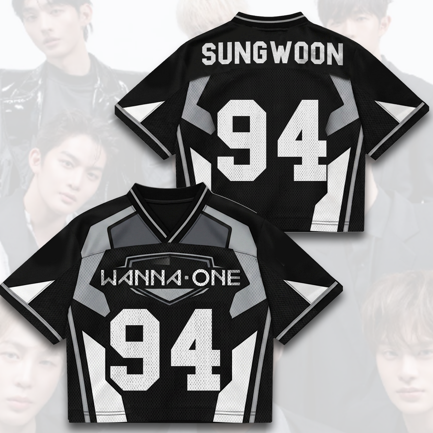 Wanna One Day Of Come Back Mixed Mesh Jersey Gift For Fans