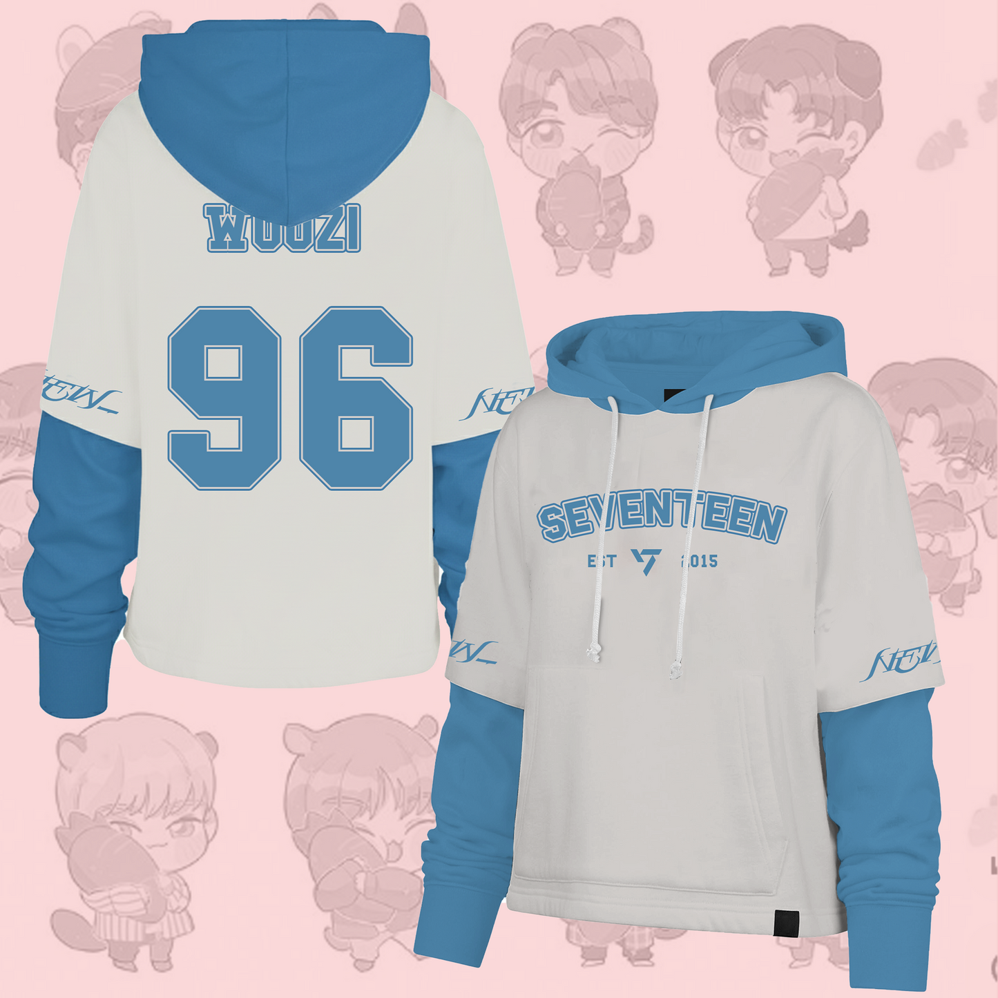 WAVESTEEᵀᴹ Seventeen New World Tour Shortstop Hoodie