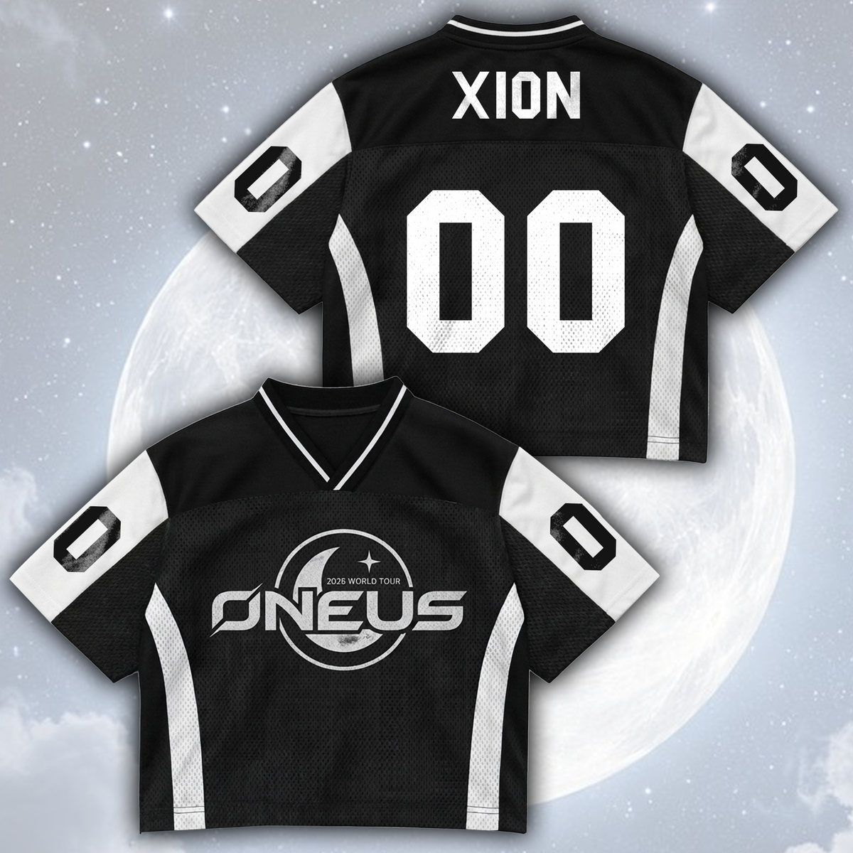Sporty Oneus Full Moon World Tour Mixed Mesh Jersey Gift For Fans