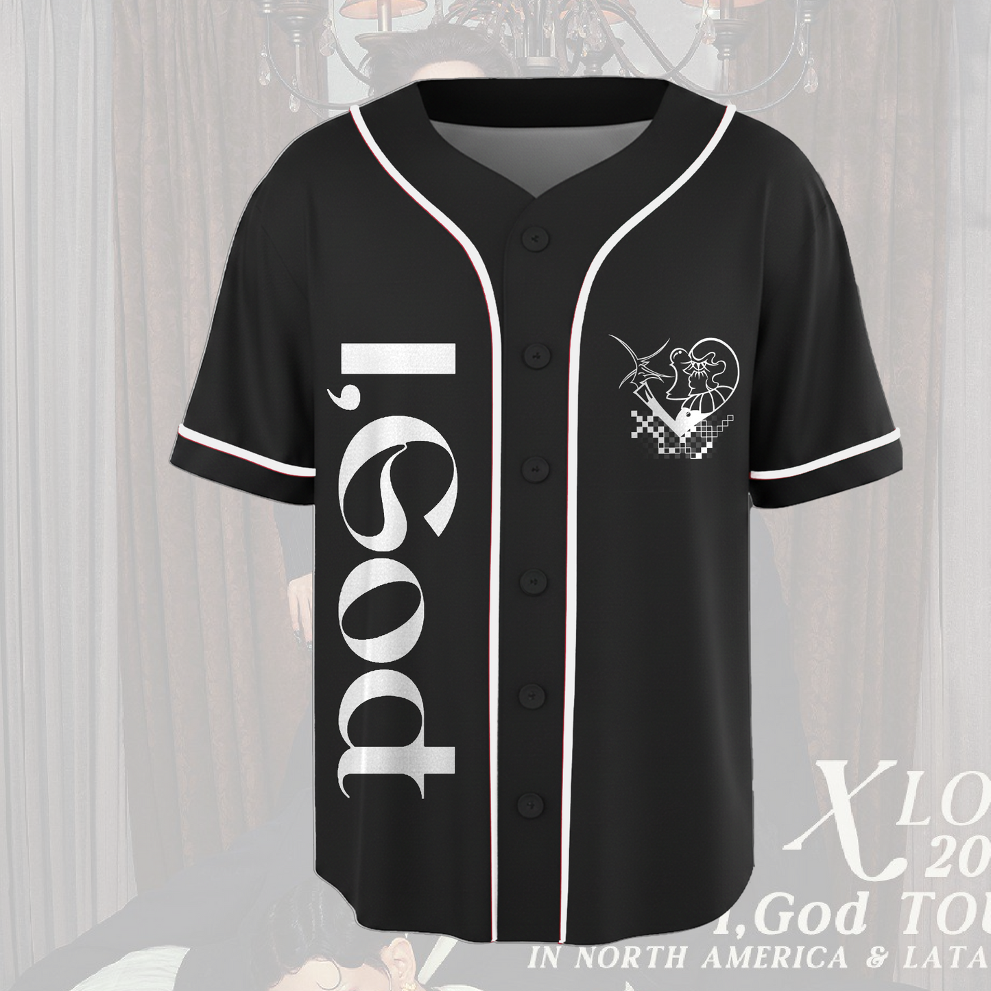 XLov I God Tour In North Amrerica Concert Baseball Jersey Gift For Fans