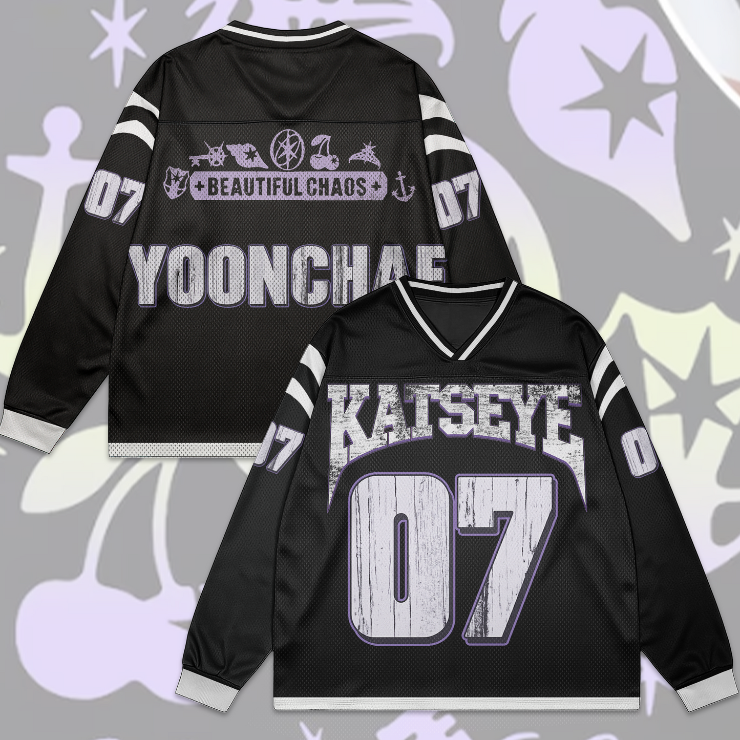 WAVESTEEᵀᴹ Katseye Mesh Splicing Long Sleeved Special Version