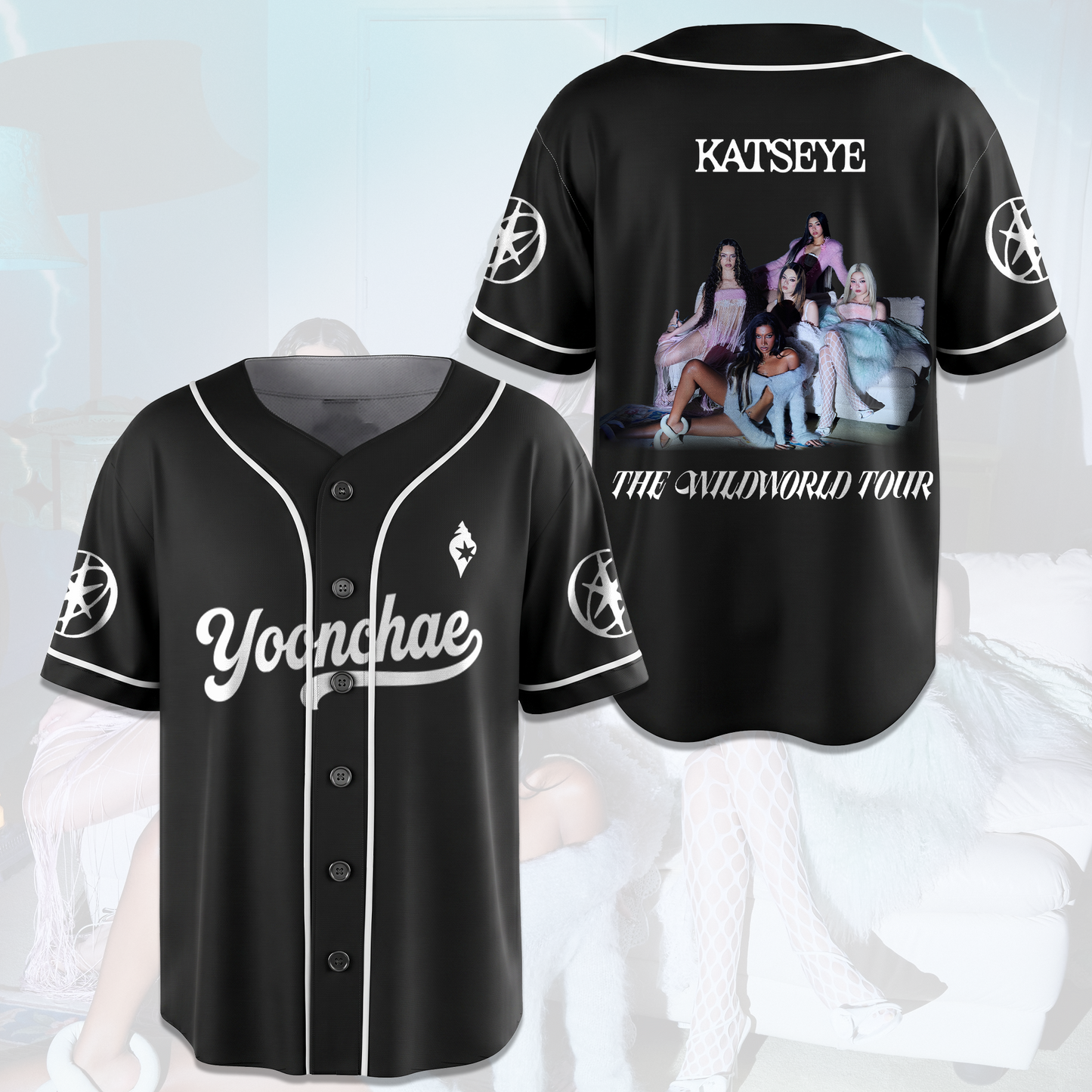 Katseye Tour The Wildworld Tour Baseball Jersey Gift For Fans