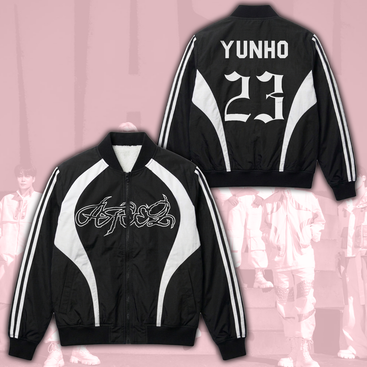 Ateez Zero To All World Tour Bomber Jacket Sporty Ateez Golden Hour Part 6 Atiny Gifts