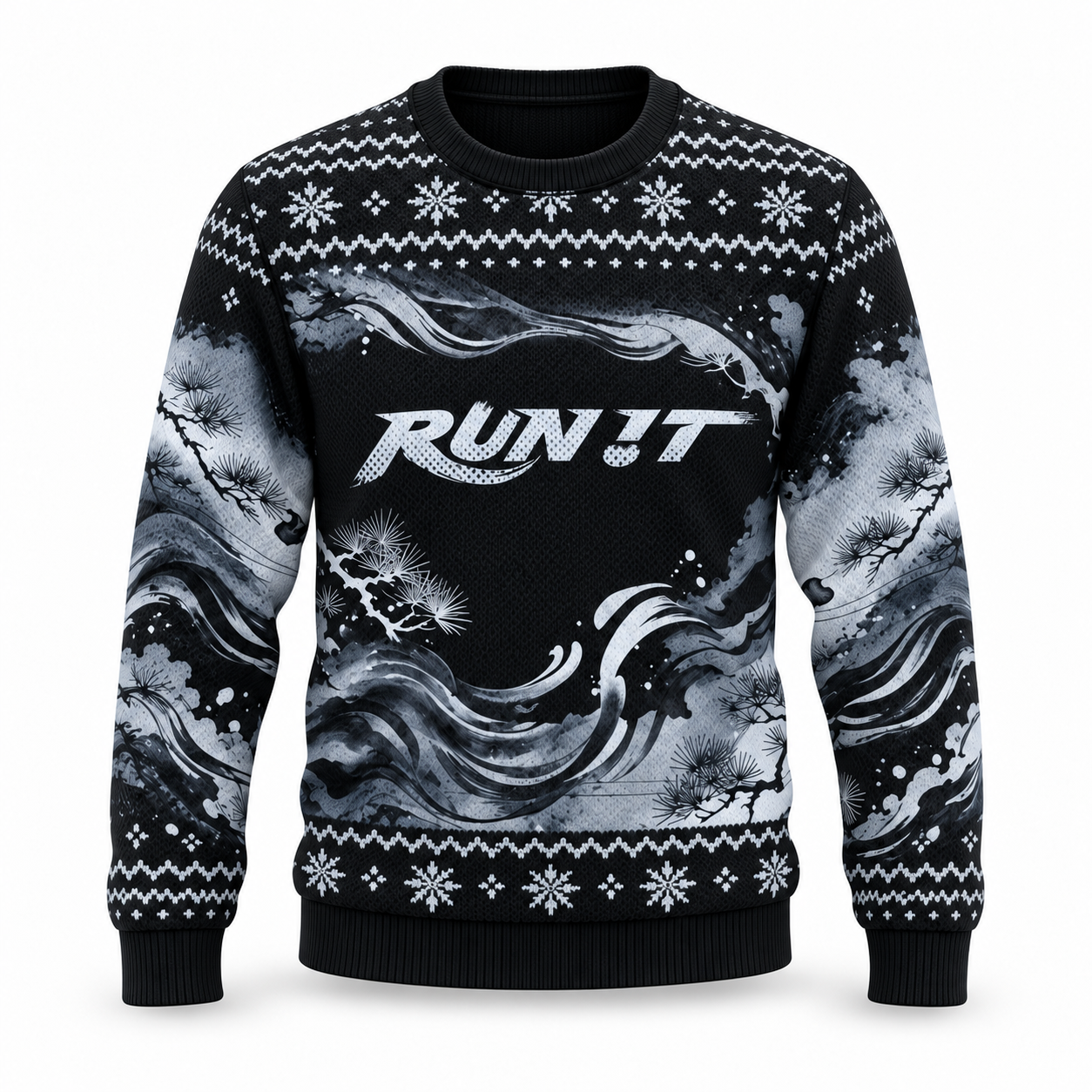 Stray Kids RUN IT Custom Name Ugly Christmas Sweater, Personalized STAY Holiday Gift
