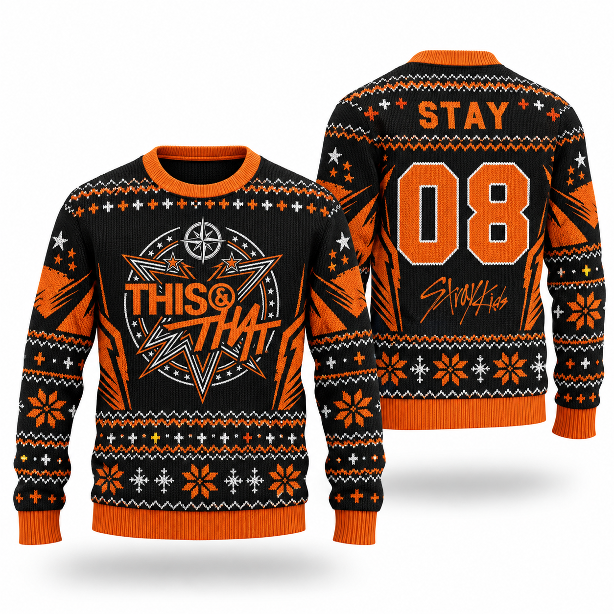 Stray Kids THIS & THAT Ugly Christmas Sweater, STAY Fan Gift