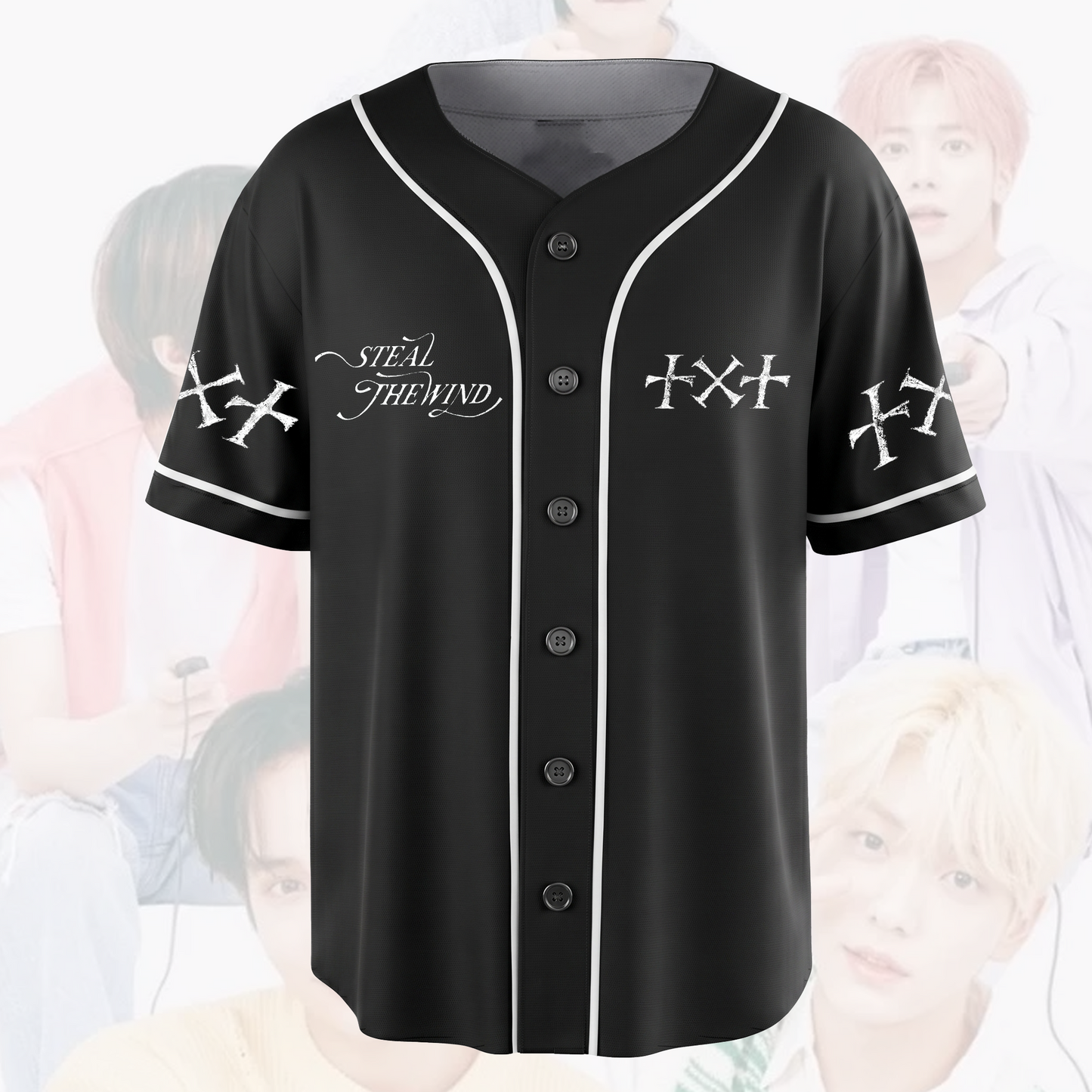Streetwear TXT Steal The Wind Tour Baseball Jersey Tomorrow X Together Shirt Fan Gifts