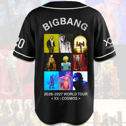 Big Bang XX Cosmos World Tour Baseball Jersey Concert Outfit For Fans