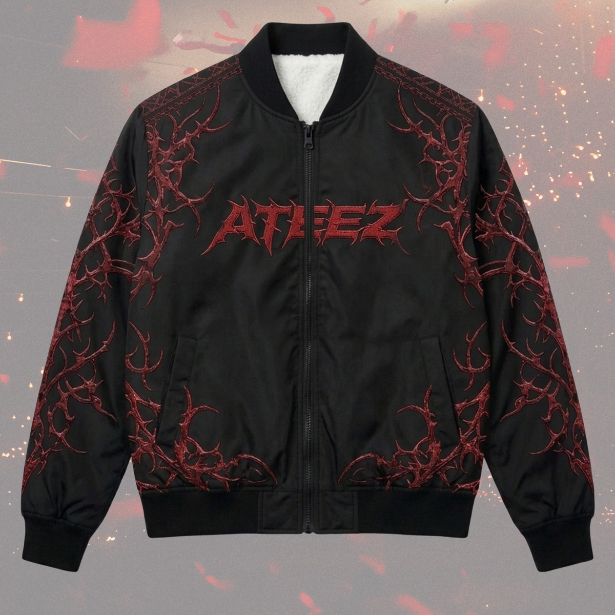 Ateez Zero To All World Tour Bomber Jacket Dark Magic Ateez Concert Outfit Atiny Gifts