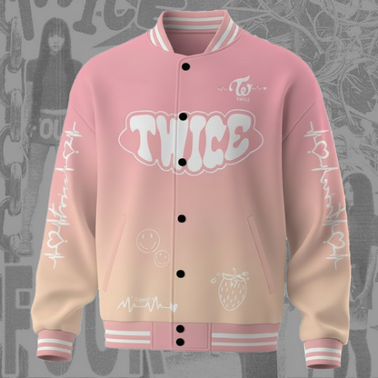 Twice 2026 World Tour Of This Is For Once Baseball Jacket