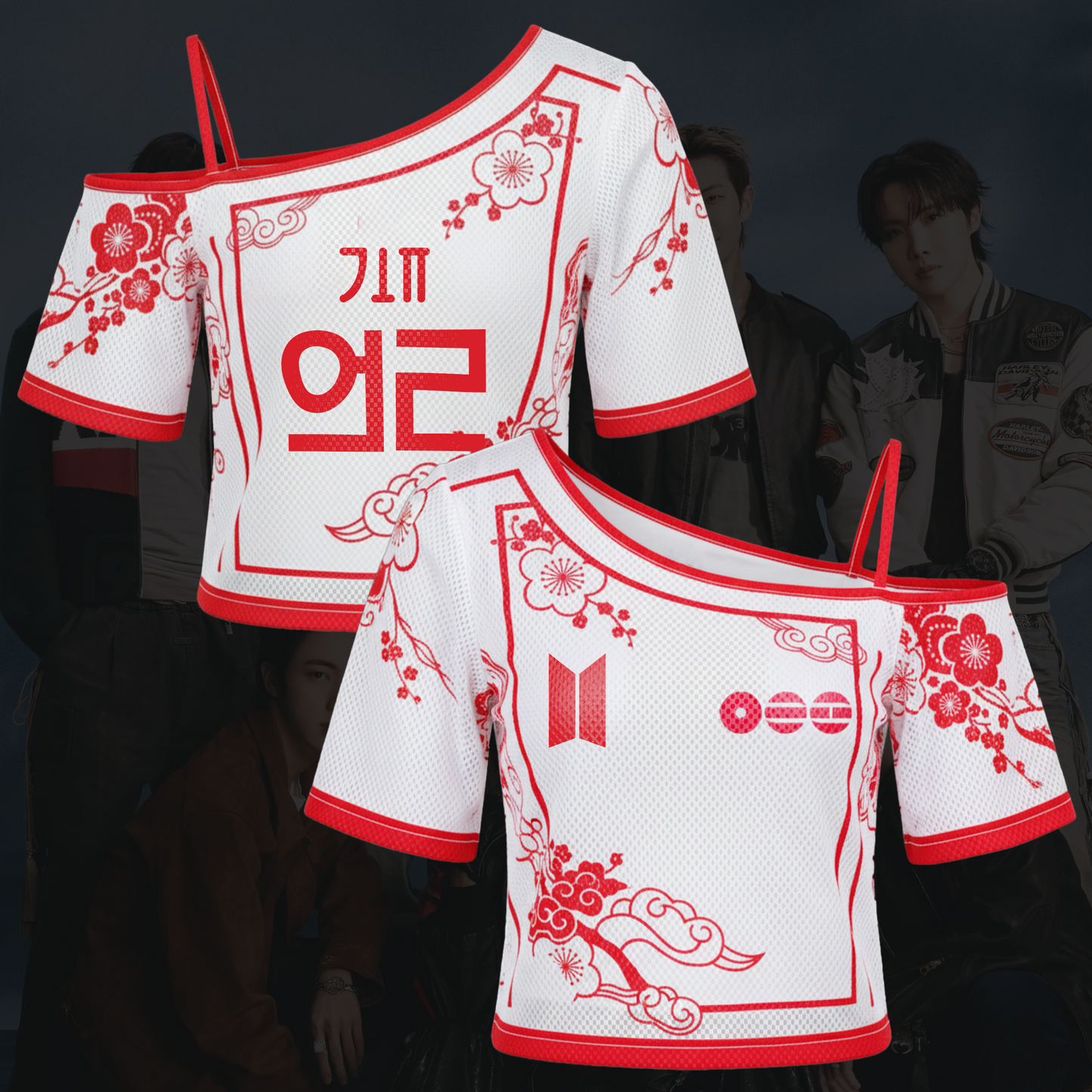 Arirang Blossom Tour BTS Off Shoulder Mesh Gift For Army