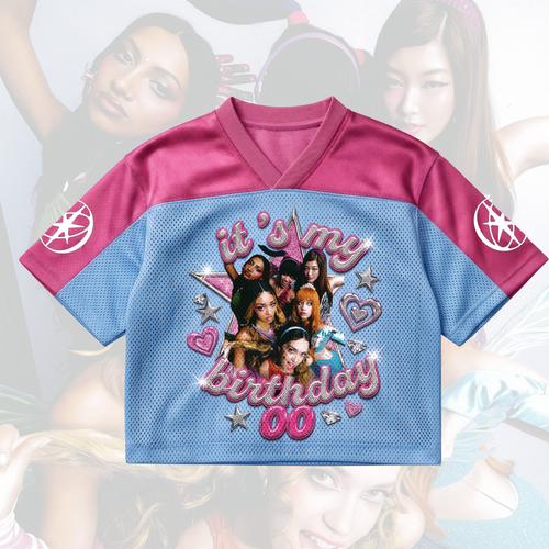 Personalized My Birthday Katseye Mixed Mesh Jersey Gift For Kid Eyekons