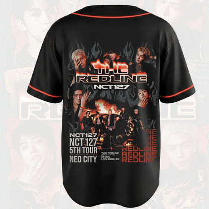 NCT 127 The Redline World Tour Baseball Jersey Kpop Merch Gift for NCTzen