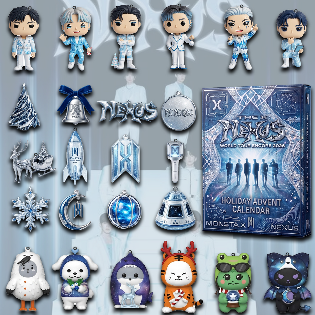 Monsta X The X Nexus Advent Calendar 24 Day Blind Box  Christmas Gift For Fans