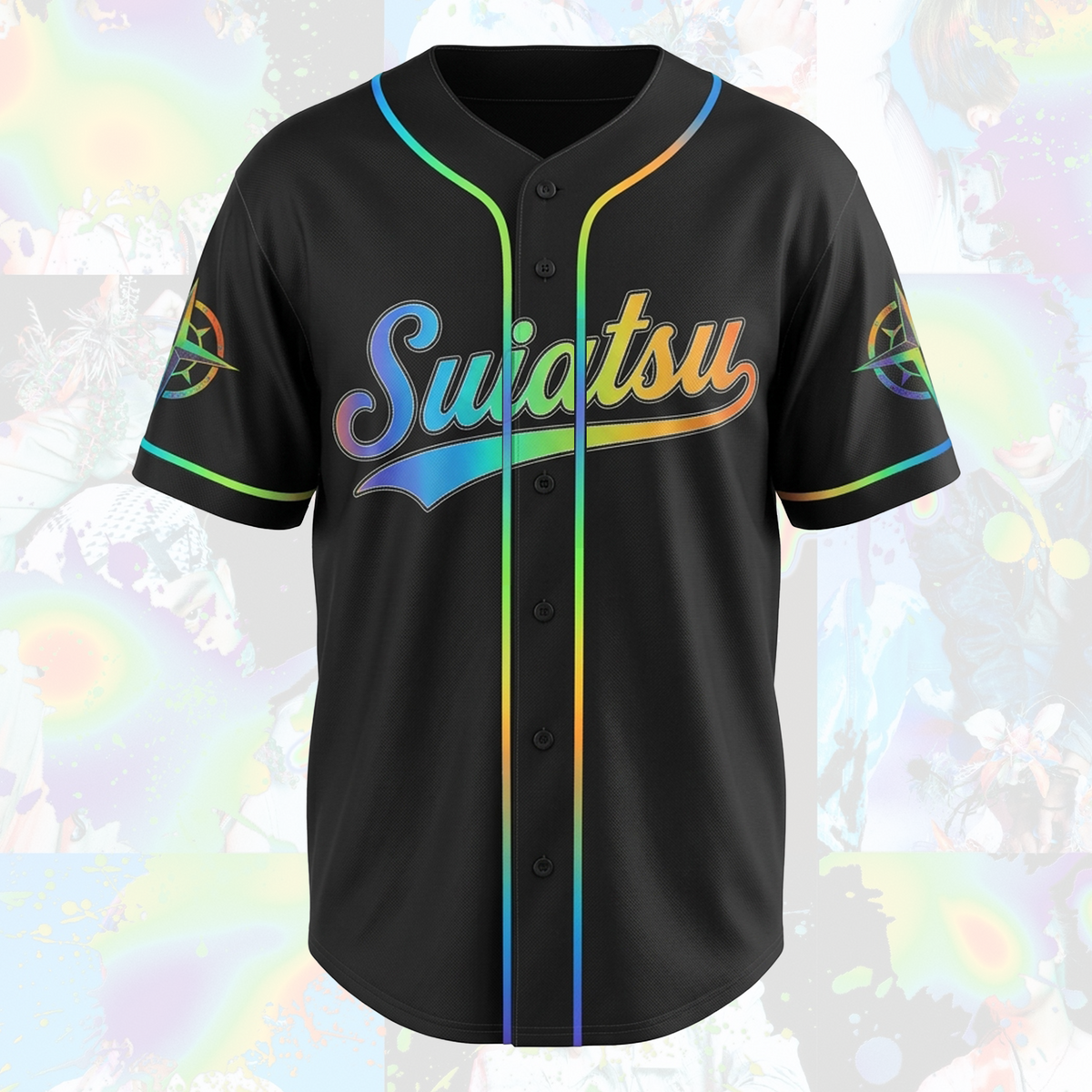 Electric Suiatsu S.T.R.A.Y.K.I.D.S. Club Rainbow Baseball Jersey For Stay