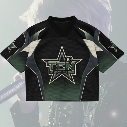 Electric Ten 10 Us Showcase Tour Way V Mixed Mesh Jersey Fan Edition
