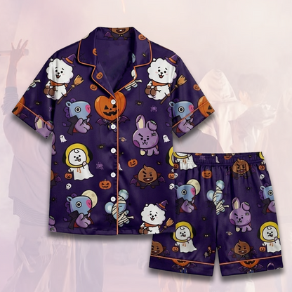 BTS BT21 Halloween Schlafanzug-Set Geschenk für Fans