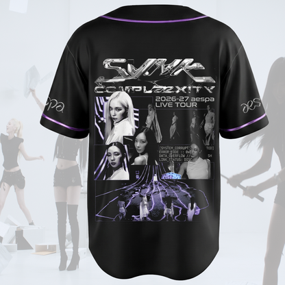 Superb aespa SYNK COMPLEXITY Tour Baseball Jersey Concert Merch Gift for Fans