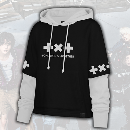 TXT Steal The Wind Tour Grunge Streetwear Shortstop Hoodie Geschenk für Fans
