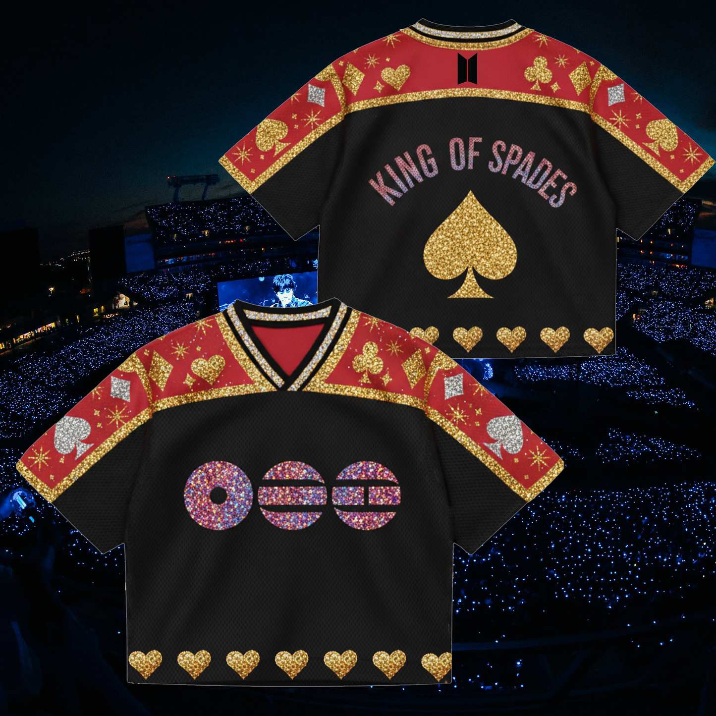 The City Las Vegas Arirang World Tour Mixed Mesh Jersey Gift For Fans