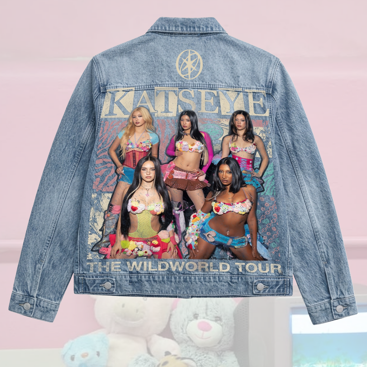 Katseye The Wild World Tour Denim Jacket Vintage Concert Outfit Gift For Eyekons