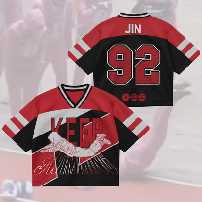 The Deep Enders Keep Swimming BTS World Tour Mixed Mesh Jersey Gift For Fans