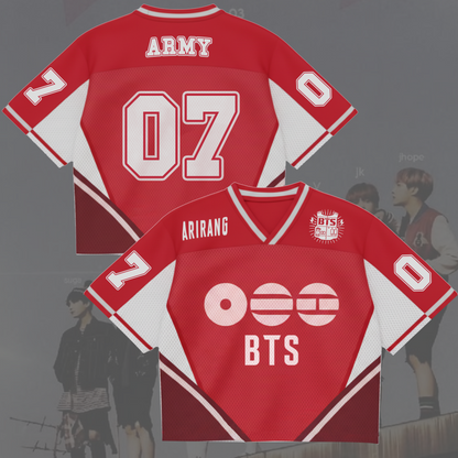Historic 2026 BTS World Tour Mixed Mesh Jersey