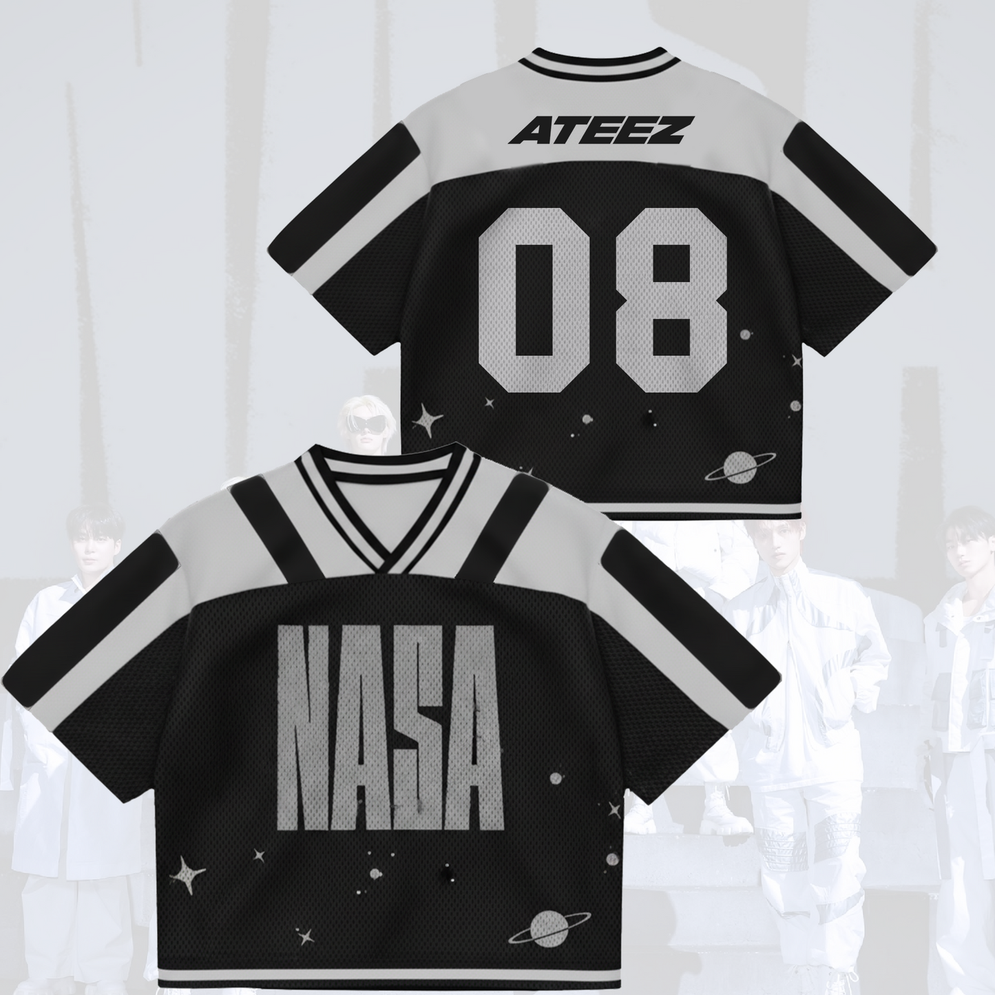 ATEEZ Nasa New ALbum Mixed Mesh Jersey